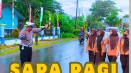 Polres Simeulue Laksanakan Program 'Sapa Pagi' untuk Tingkatkan Keselamatan dan Kelancaran Lalu Lintas