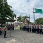Polres Aceh Besar Dan TNI Gelar Apel Gabungan Cipta Kondisi Dalam Rangka Hari Damai Aceh Ke-19 Di Indrapuri