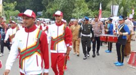 Polisi Amankan dan Kawal Kirab Api PON XXI Aceh-Sumut 2024