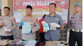 Polres Pandeglang rilis kasus narkoba. (Foto:TLii/Ikhsan)