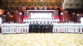 Panglima Komando Daerah Militer Iskandar Muda (Pangdam IM), Mayor Jenderal TNI Niko Fahrizal, M.Tr. (Han), menghadiri acara pengukuhan Pasukan Pengibar Bendera Pusaka (Paskibraka) Banda Aceh Tahun 2024