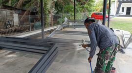 Proyek peningkatan fasilitas di SMPN 1 Banda Aceh menunjukkan kemajuan signifikan pada hari ke-14 pelaksanaannya.
