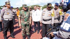 Mayor Jenderal TNI Niko Fahrizal, M.Tr.(Han). menghadiri Apel Gelar Pasukan Operasi Po Meurah Seulawah 2024 dalam rangka pengamanan PON XXI Aceh-Sumut, 