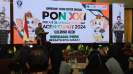 Kabid Humas Polda Aceh Hadiri Pembukaan Workshop Media Center Official PON