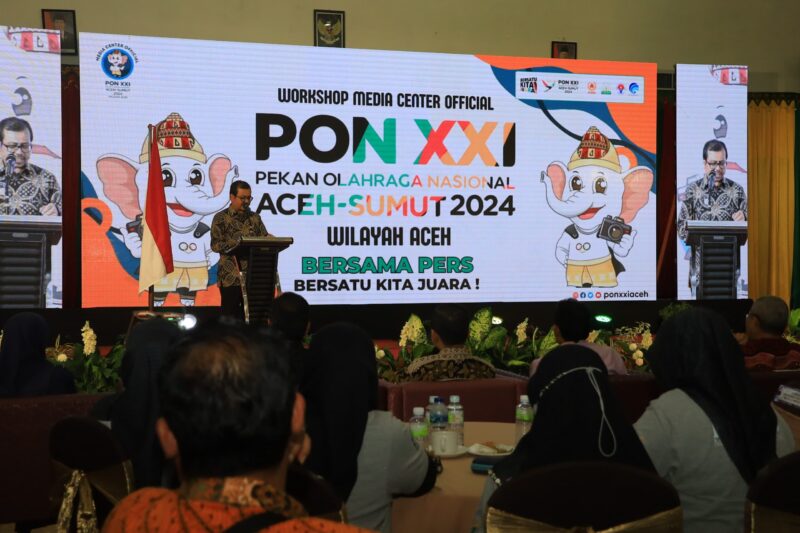 Kabid Humas Polda Aceh Hadiri Pembukaan Workshop Media Center Official PON