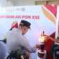 Kapolres Aceh Besar Sambut Kedatangan Kirab Api PON XXI Aceh-Sumut 2024