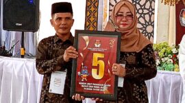 Pasangan Calon Bupati dan Wakil Bupati Simeulue, Hj.Afrida wati dan Dr,Amin haris, M.Pd, Memperoleh Nomor Urut 5 di Pilkada 2024