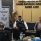 Mayor Jenderal TNI Niko Fahrizal, M.Tr (Han), bersama Pj. Gubernur Aceh Dr. H. Safrizal ZA, M.Si dan Kapolda Aceh  Irjen Achmad Kartiko, menjadi narasumber dalam dialog yang membahas persiapan pelaksanaan Pekan Olahraga Nasional (PON) XXI Aceh-Sumut. Kamis, (05/09/24).