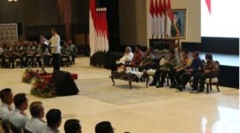  Mayor Jenderal TNI Niko Fahrizal, M. Tr. (Han), mengikuti pengarahan dari Presiden Republik Indonesia, Ir. H. Joko Widodo,Kamis (12/09/24),