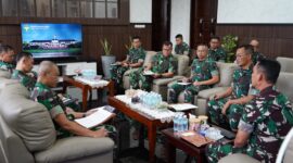 Brigjen TNI Ayi Supriatna, S.I.P., M.M., memimpin Rapat Koordinasi Awal Peringatan Hari Ulang Tahun (HUT) Ke-68 Kodam Iskandar Muda Tahun 2024. Jumat (13/09/24) siang.