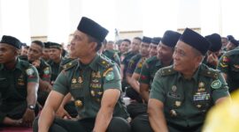 Brigjen TNI Ayi Supriatna, S.I.P., M.M. mewakili Pangdam IM Menghadiri  peringatan Maulid Nabi Besar Muhammad SAW 1446 H/2024 M, bertempat di Masjid Babulmawadda Makodam IM, Banda Aceh. (23/09/24).