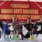 Banda Aceh City Police (Polresta Banda Aceh) Destroys 3.7 Kg of Methamphetamine