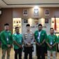 Kapolres Pidie Jaya, AKBP Ahmad Faisal Pasaribu, S.H., S.I.K., M.H., Dan Pengurus Pimpinan Cabang (GP) Ansor Pidie Jaya Kamis (23/01/2025) di Mapolres Pidie Jaya. I foto.ist