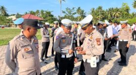 Tegas dan Berintegritas, Polres Pidie Jaya Gelar Razia HP Personel untuk Cegah Judi Online