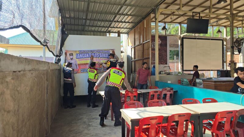 Polsek Syiah Kuala Pasang Spanduk Imbauan di Berbagai Lokasi, Ini Tujuannya