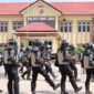 Satuan Samapta Polres Pidie Jaya menggelar Latihan Dalmas Lanjut di Halaman Apel Polres Pidie Jaya, Kamis (6/2/2025).foto.Ist
