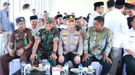 Kapolres Pidie Jaya, AKBP Ahmad Faisal Pasaribu, S.H., S.I.K., M.H., bersama (Forkopimda) Sambut PJ.Gubernur Aceh. Di Pendopo Bupati Jumat (7-2-2024) foto.Ist.
