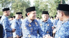 Wagub Fadhlullah Pimpin Apel Perdana di Kantor Gubernur Aceh