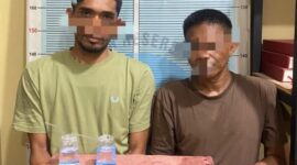 Dua tersangka berhasil diamankan, sementara bandar utama masih dalam pengejaran. Foto.Ist