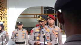 Polres Aceh Selatan Gelar Upacara Sertijab Kasat Samapta dan Kapolsek Bakongan Timur.