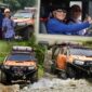 Mayor Jenderal TNI Niko Fahrizal, M.Tr. (Han), bersama Ketua Persit Kartika Chandra Kirana Daerah Iskandar Muda, Ny. Eva Niko Fahrizal, serta sejumlah pejabat Kodam IM, mengikuti kegiatan Explore Alam Aceh dengan offroad ekstrem di kawasan Aceh Besar, Sabtu (15/02/2025).
