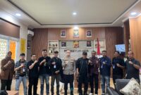 Kapolres Pidie Jaya, AKBP Ahmad Faisal Pasaribu, S.H., S.I.K., M.H., menerima audiensi dari pimpinan berbagai organisasi pers di Aceh Sabtu (1/2/2025). di Mako Polres Pidide Jaya