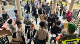 Polres Pidie Jaya mengerahkan 507 personel gabungan untuk mengamankan prosesi pelantikan Bupati dan Wakil Bupati Pidie Jaya di Gedung DPRK Pidie Jaya, Gampong Manyang Cut, Kecamatan Meureudu, Selasa (18/02/2025).