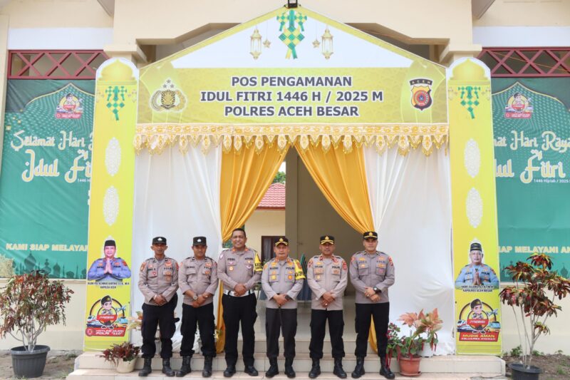 Kapolres Aceh Besar Cek Kesiapan Pos Pam Dan Pos Yan Operasi Ketupat Seulawah 2025