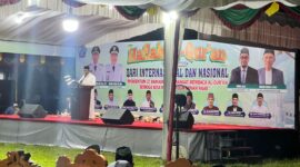 Bupati Pidie Jaya, H. Sibral Malasyi, MA., S.Sos., M.E  ., bersama (Forkopimda) Pidie Jaya, menghadiri Haflah Al-Qur’an Akbar berlangsung pada Rabu malam (26/3/2025) foto.ist