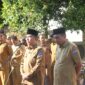 Bupati dan Wakil Bupati Pidie Jaya, Pimpin Apel mengawali hari pertama  di lingkungan Pemkab Pidie Jaya pada Selasa (08/04/2025) foto.Ist