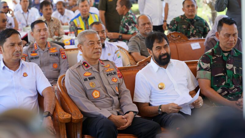Wakapolda Aceh dan Gubernur Hadiri Gerakan Tanam Padi Serentak bersama Presiden