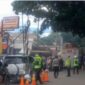 Rekayasa lalu lintas di Simpang tiga Teneng, Cinangka, Kabupaten Serang (Foto: TLii/ Heru)
