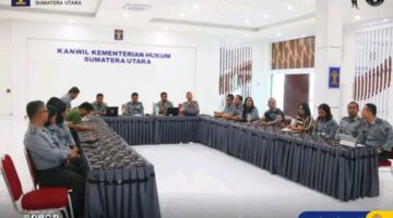 Dalam Rangka Penilaian Indeks Reformasi Hukum, Kanwil Kemenkum Sumut Lakukan Pembinaan dan Penguatan serta Pendampingan Data Dukung IRH