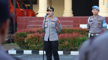 May Day , Kapolres Pematangsiantar Pimpin Apel Kesiapan Personil