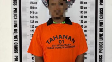 Polres Pematangsiantar Amankan Pengedar Sabu Jalan Singosari Dirumahnya