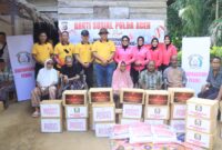 Kapolda Aceh dan Ketua Bhayangkari Gelar Bakti Sosial di Aceh Utara