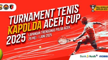 23 Tim akan Memperebutkan Piala Bergilir Turnamen Tenis Kapolda Aceh Cup 2025