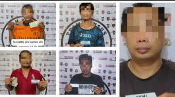 POLRES PELABUHAN BELAWAN TANGKAP 7 PELAKU PREMANISME BERKEDOK JURU PARKIR DAN PENGATUR LALIN