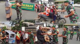  Komando Daerah Militer Iskandar Muda melalui program rutin bertajuk “Jumat Berkah”. Pada Jumat pagi ini, sebanyak 182 paket makanan siap saji Jum'at (23/5/2025).