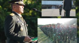  Brigjen TNI  Yudi Yulistyanto, M.A. mewakili Panglima Komando Daerah Militer Iskandar Muda (Pangdam IM) sebagai Inspektur Upacara pada Upacara Peringatan Hari Lahir Pancasila  di Lapangan Blang Padang, Kota Banda Aceh, pada Senin (2/6/2025).
