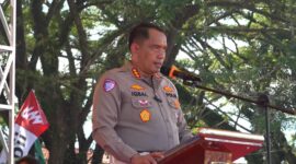Dirlantas Polda Aceh Hadiri Apel Deklarasi Perang terhadap Narkoba, Premanisme, Pekat, dan Kampanye Keselamatan Berlalu Lintas di Aceh Tenggara