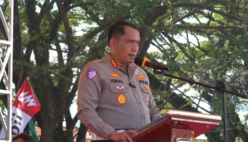 Dirlantas Polda Aceh Hadiri Apel Deklarasi Perang terhadap Narkoba, Premanisme, Pekat, dan Kampanye Keselamatan Berlalu Lintas di Aceh Tenggara