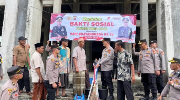 Idul Adha Penuh Makna, Polres Pidie Jaya Gelar Bhakti Sosial Sambut Hari Bhayangkara ke-79