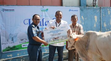 Pelindo Multi Terminal Grup Salurkan 90 Ekor Hewan Qurban di Sekitar Wilayah Pelabuhan