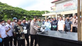 Kapolda Aceh Pimpin Pemusnahan 25 Kg Kokain, 108 Kg Sabu, dan 640 Kg Ganja
