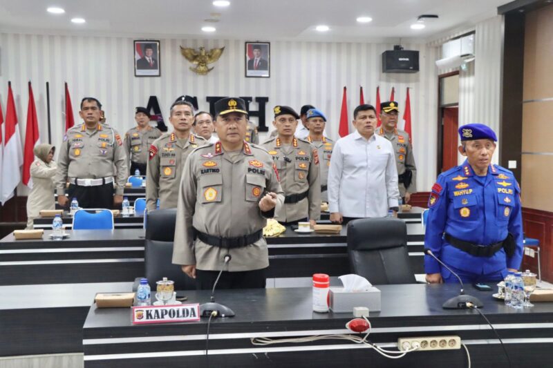 Kapolda Aceh Ikuti secara Virtual Upacara Pemuliaan Nilai-Nilai Luhur Tribrata