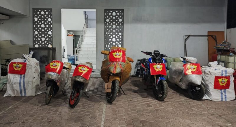 Bea Cukai Lhokseumawe Bongkar Gudang yang diduga menimbun Barang Impor Ilegal, Temukan Motor Mewah Tanpa Dokumen