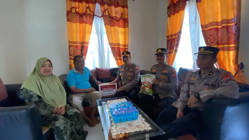 Anjangsana, Polres Aceh Selatan Salurkan Bansos untuk Purnawirawan Polri Sambut HUT Bhayangkara ke-79