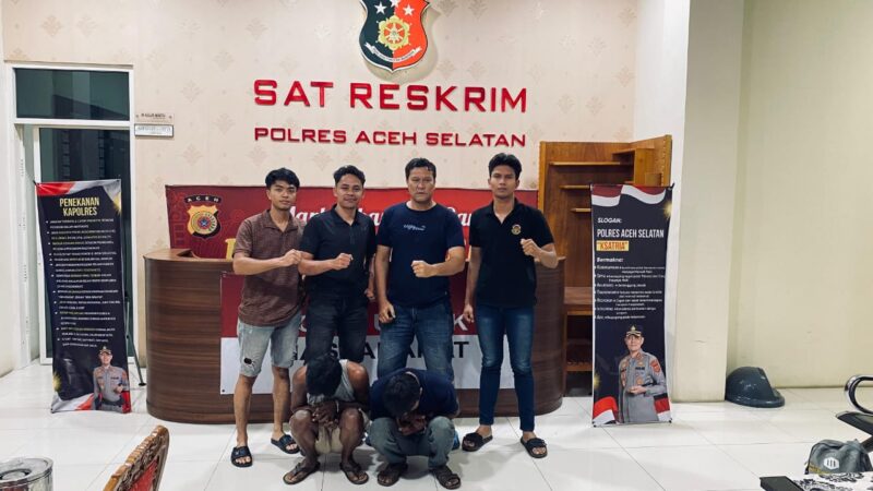 Sat Reskrim Polres Aceh Selatan Berhasil Amankan Dua Pelaku Pencurian HP di Trumon Timur