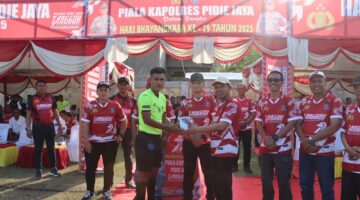 Turnamen Piala Kapolres Pidie Jaya Cup IV Resmi Dibuka, Arrabiyan 19 FC Sabang Menang Lewat Adu Penalti